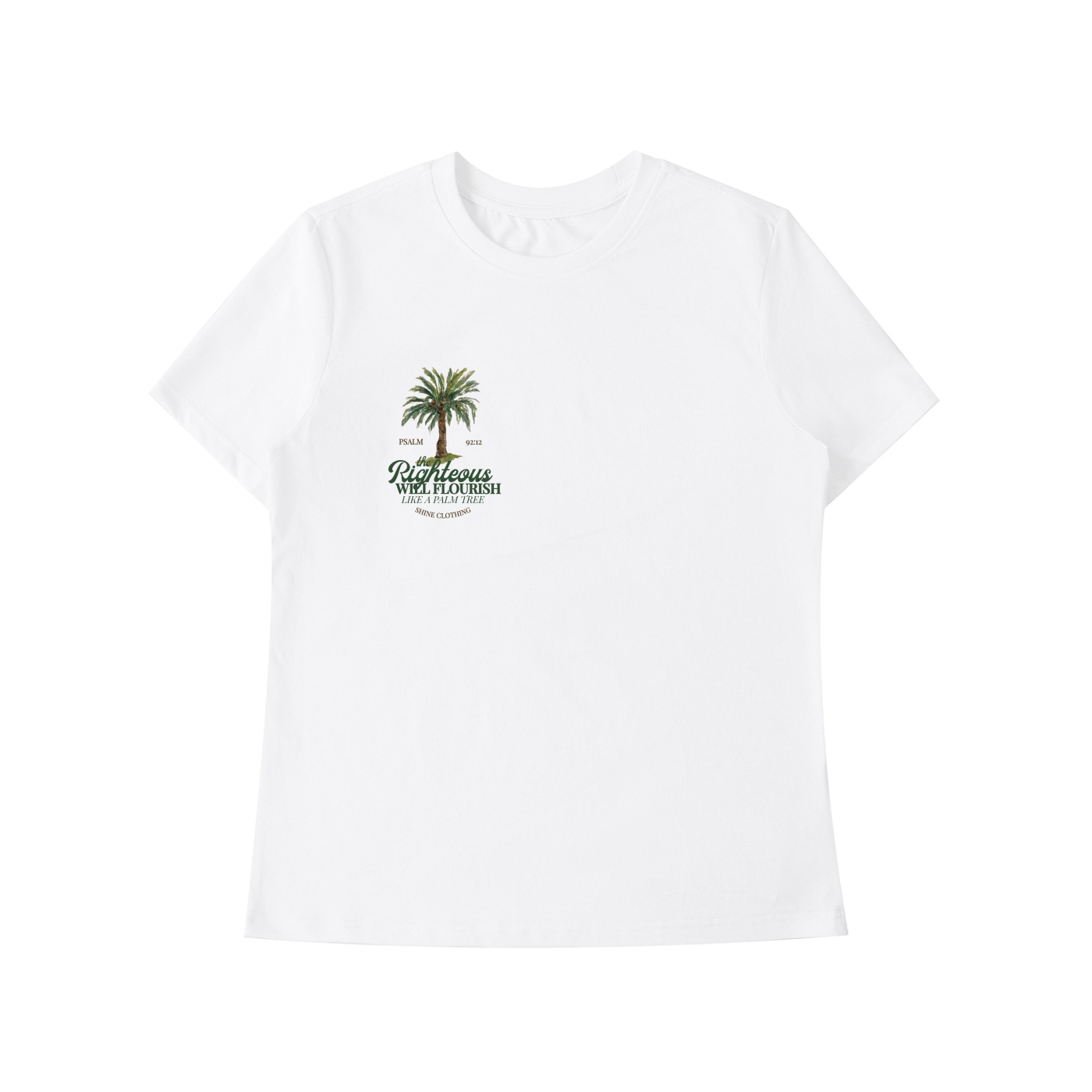 The Righteous Will Flourish Fitted Tee