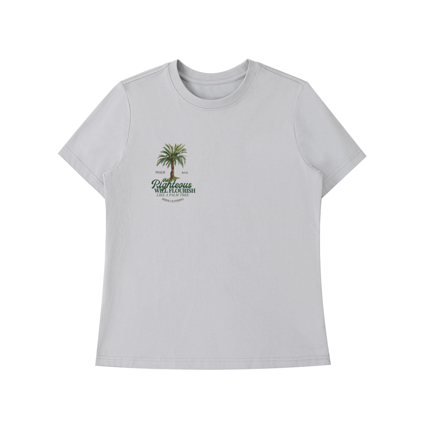 The Righteous Will Flourish Fitted Tee