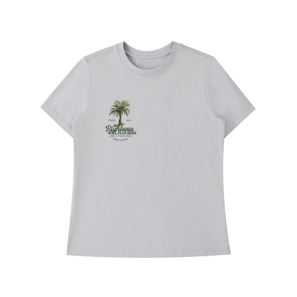 The Righteous Will Flourish Fitted Tee