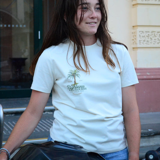 The Righteous Will Flourish Fitted Tee