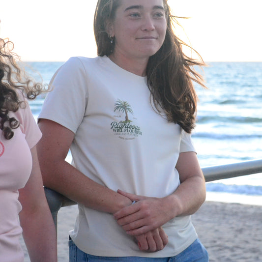 The Righteous Will Flourish Fitted Tee