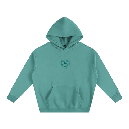 Lost and Found Green Oversize Fleeced Hoodie